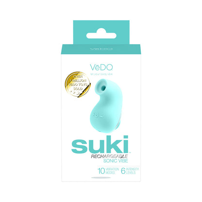 VEDO - SUKI SONIC SUCTION RECHARGEABLE VIBRATOR TEASE ME TURQUOISE