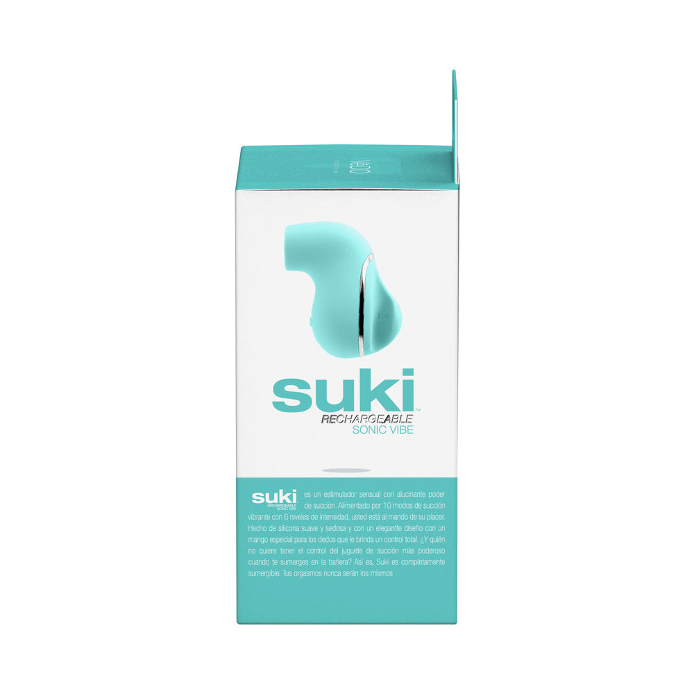 VEDO - SUKI SONIC SUCTION RECHARGEABLE VIBRATOR TEASE ME TURQUOISE