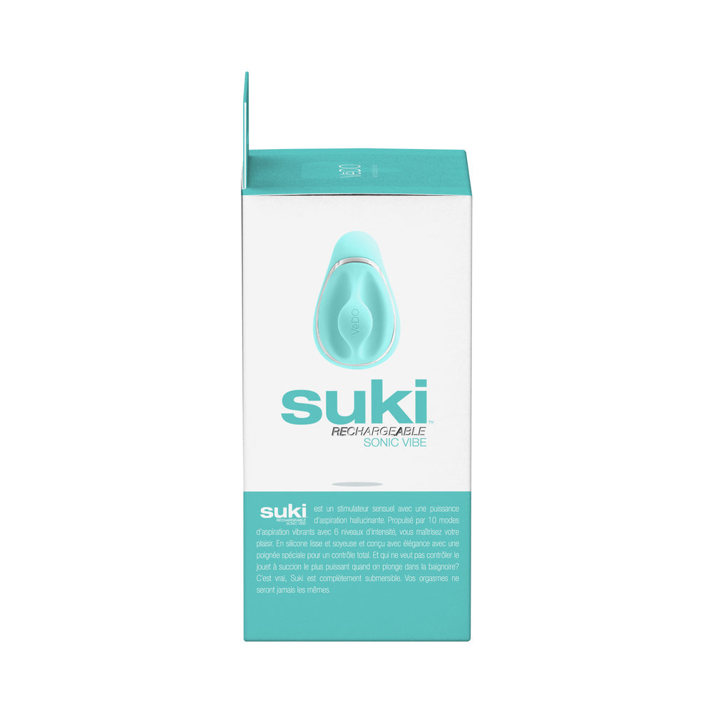 VEDO - SUKI SONIC SUCTION RECHARGEABLE VIBRATOR TEASE ME TURQUOISE