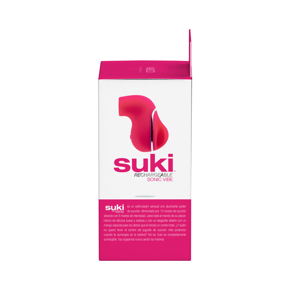 VEDO - SUKI SONIC SUCTION RECHARGEABLE VIBRATOR FOXY PINK
