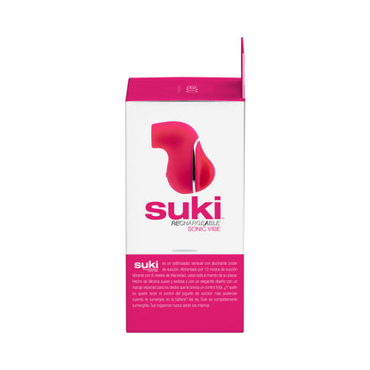 VEDO - SUKI SONIC SUCTION RECHARGEABLE VIBRATOR FOXY PINK