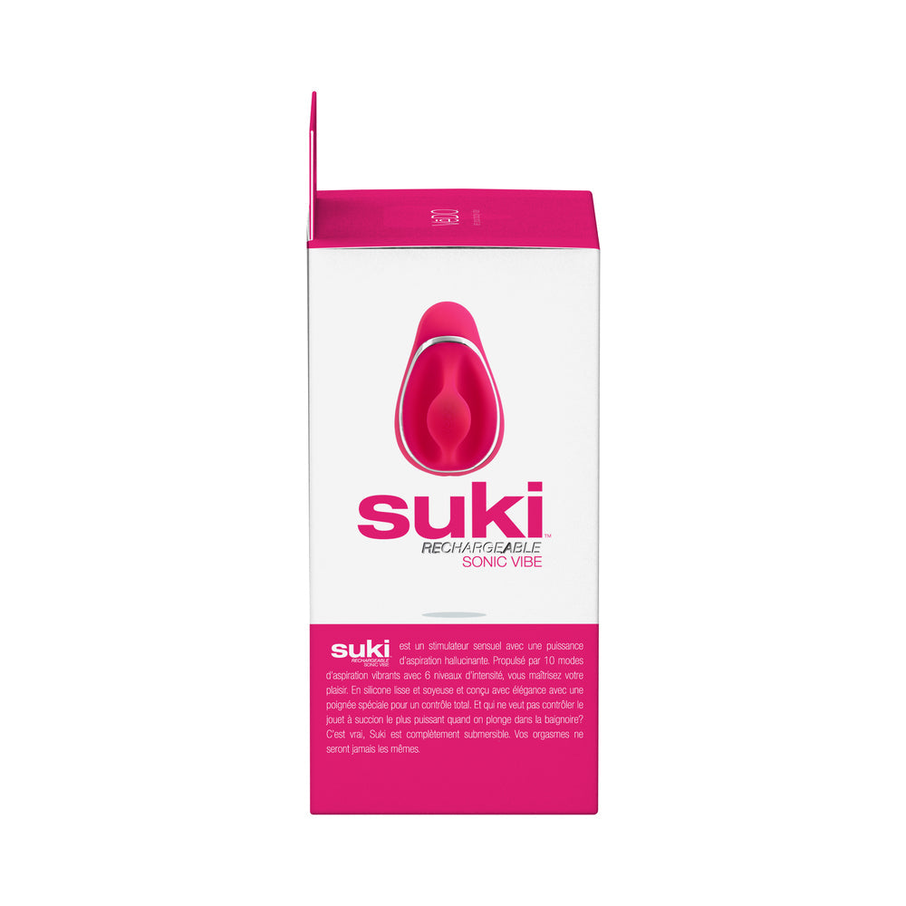 VEDO - SUKI SONIC SUCTION RECHARGEABLE VIBRATOR FOXY PINK