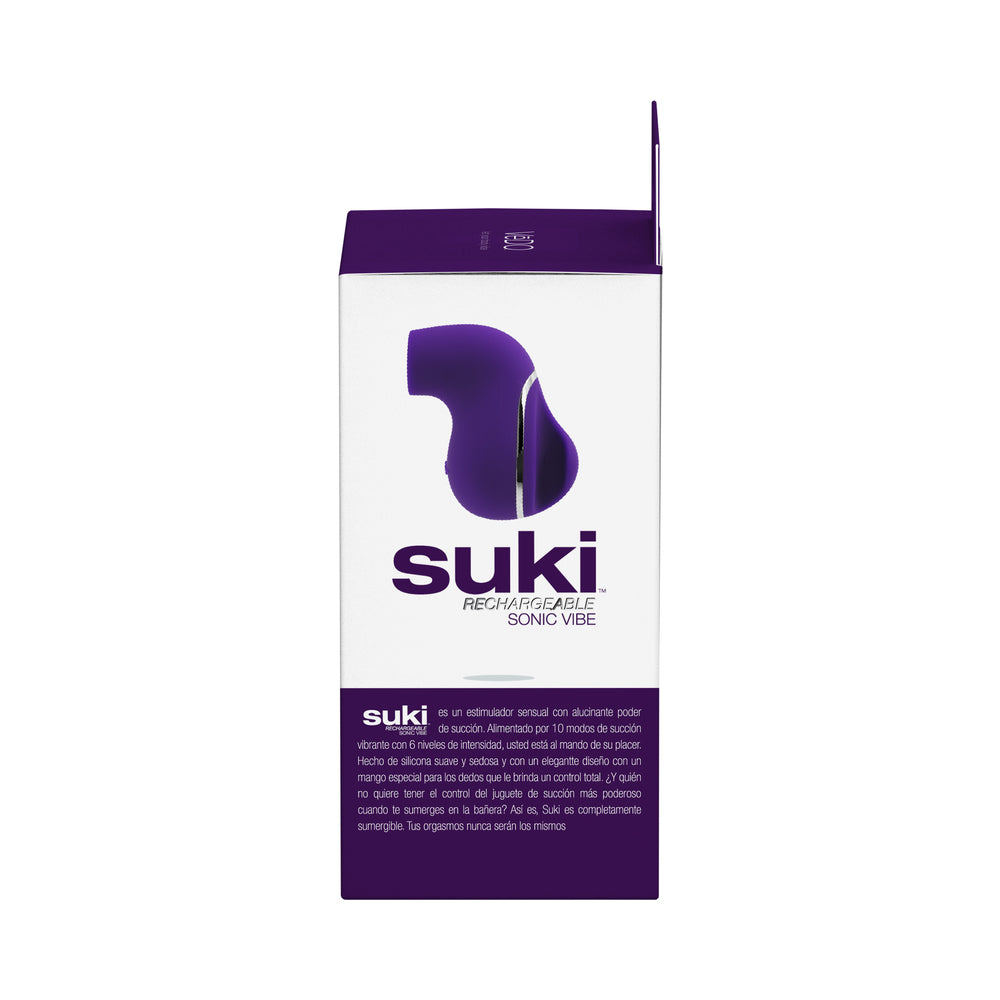VEDO - SUKI SONIC SUCTION RECHARGEABLE VIBRATOR DEEP PURPLE