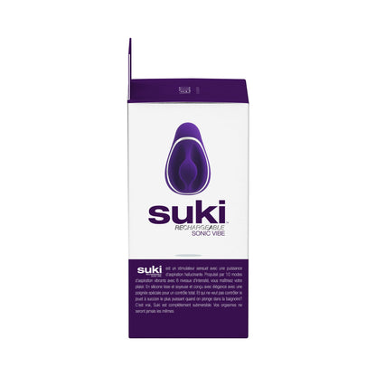 VEDO SUKI SONIC SUCTION RECHARGEABLE VIBRATOR DEEP PURPLE