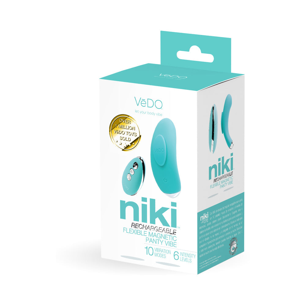 VEDO - NIKI RECHARGEABLE PANTY VIBE TEASE ME TURQUOISE