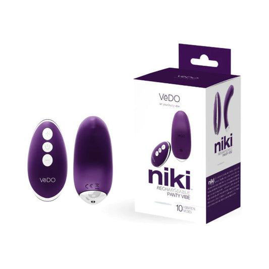 VEDO - VIBRADOR PANTY RECARGABLE NIKI MORADO INTENSO