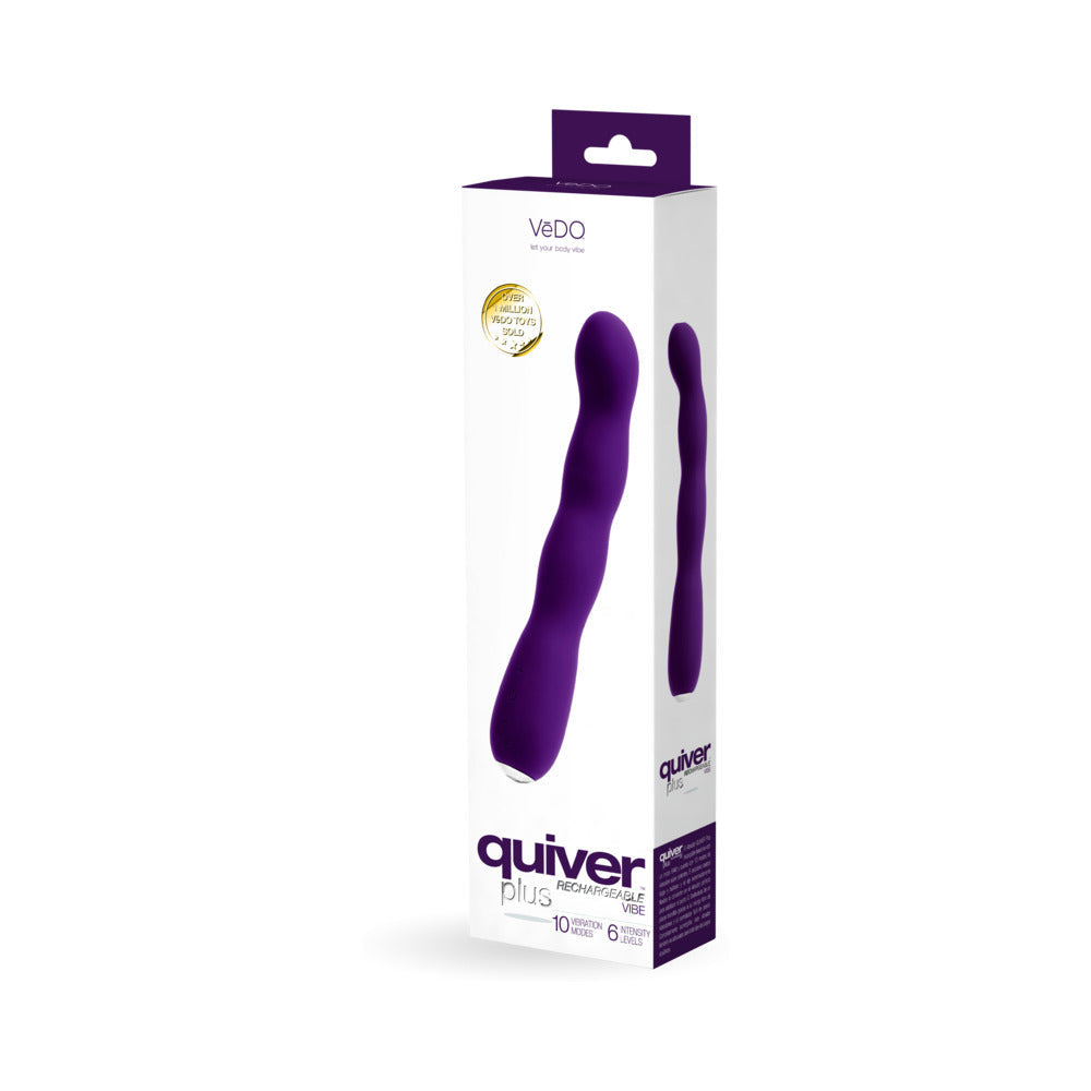 VEDO - QUIVER PLUS RECHARGEABLE VIBE DEEP PURPLE
