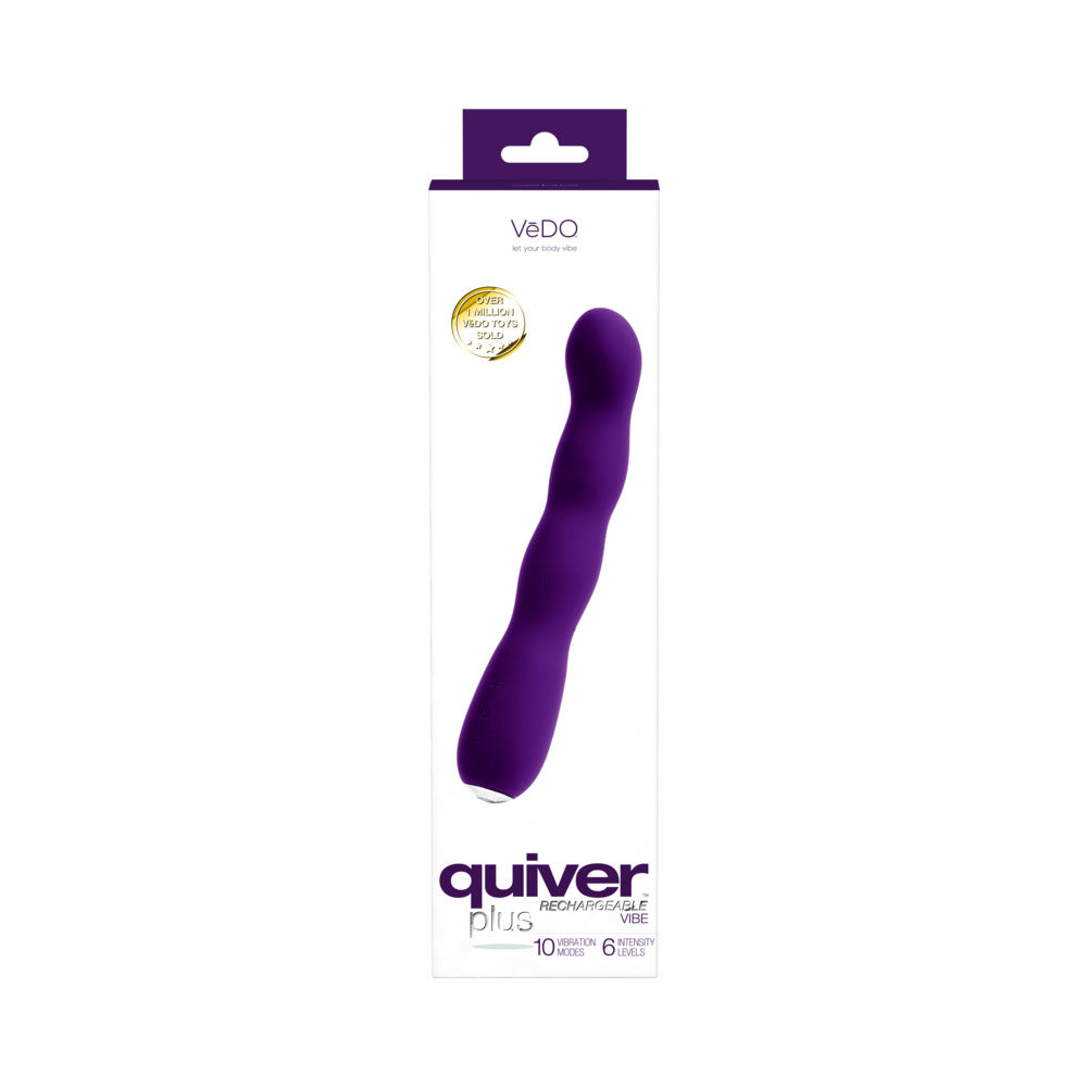 VEDO - QUIVER PLUS RECHARGEABLE VIBE DEEP PURPLE