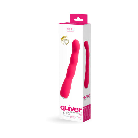 VEDO - VIBRADOR RECARGABLE QUIVER PLUS ROSA FOXY