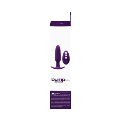 BUMP PLUS RECHARGEABLE  REMOTE CONTROL ANAL VIBE PURPLE
