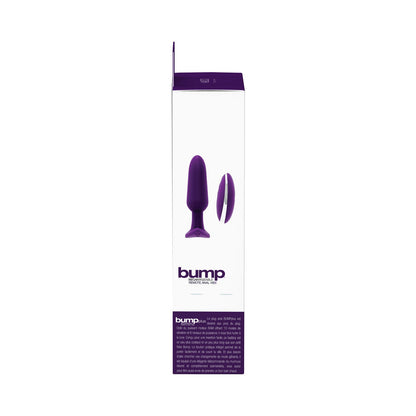 BUMP PLUS RECHARGEABLE  REMOTE CONTROL ANAL VIBE PURPLE