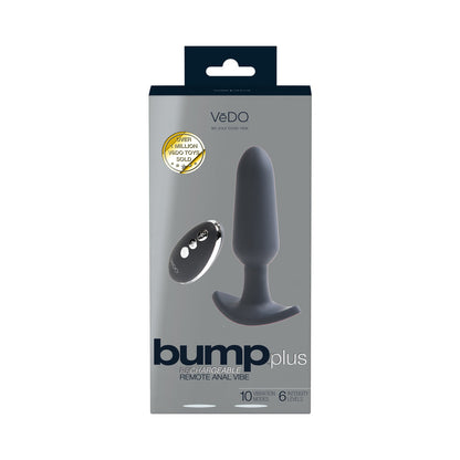 BUMP PLUS RECHARGEABLE REMOTE CONTROL ANAL VIBE BLACK