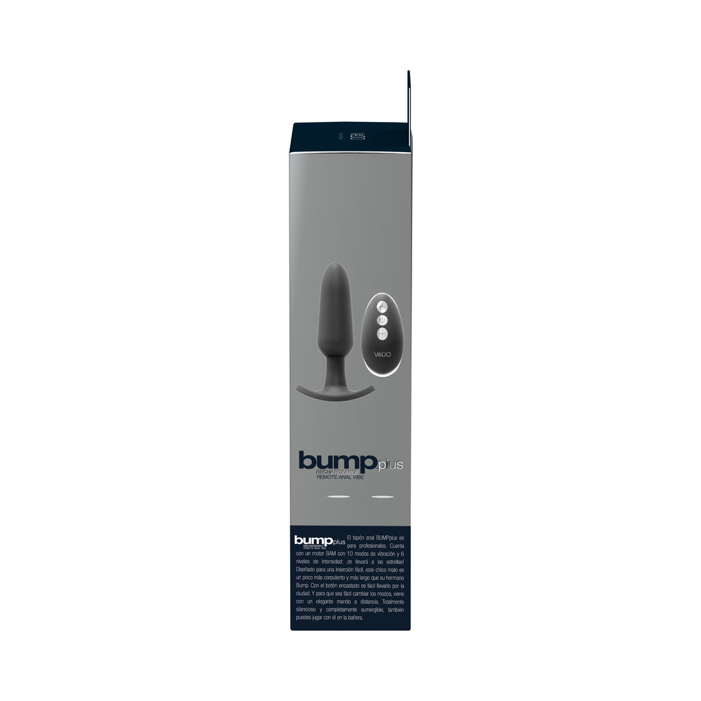 BUMP PLUS RECHARGEABLE REMOTE CONTROL ANAL VIBE BLACK