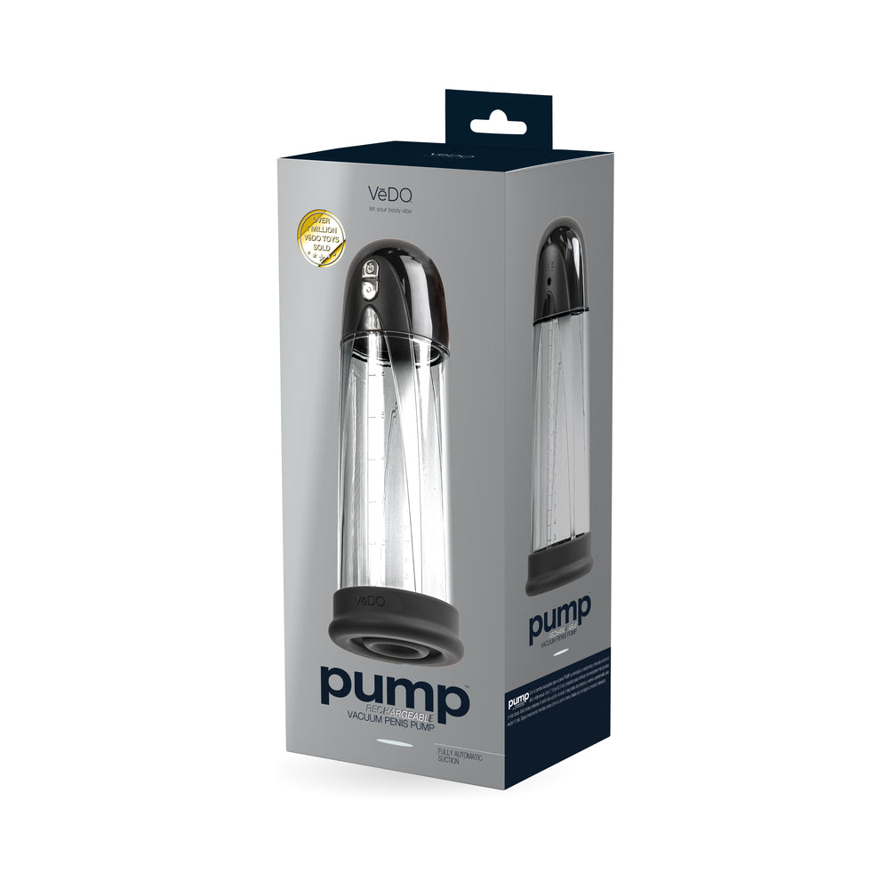 PUMP RECHARGEABLE VACUUM PENIS PUMP BLACK