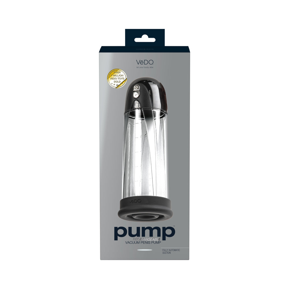 PUMP RECHARGEABLE VACUUM PENIS PUMP BLACK