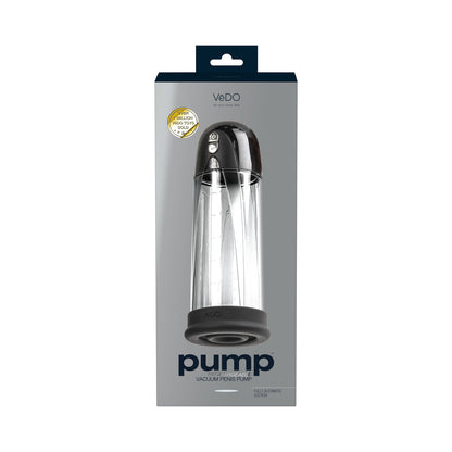 PUMP RECHARGEABLE VACUUM PENIS PUMP BLACK