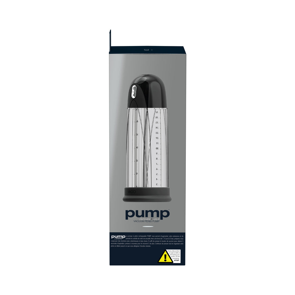 PUMP RECHARGEABLE VACUUM PENIS PUMP BLACK