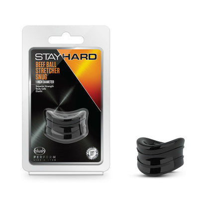 BLUSH - STAY HARD BEEF BALL STRETCHER SNUG 1 IN. BLACK