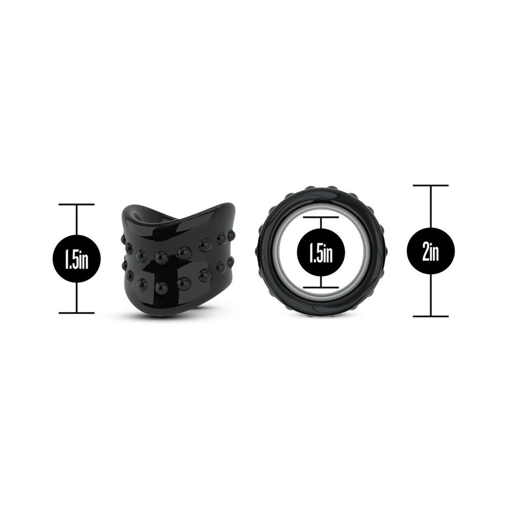BLUSH - STAY HARD BEEF BALL STRETCHER X LONG 1.5 IN. BLACK