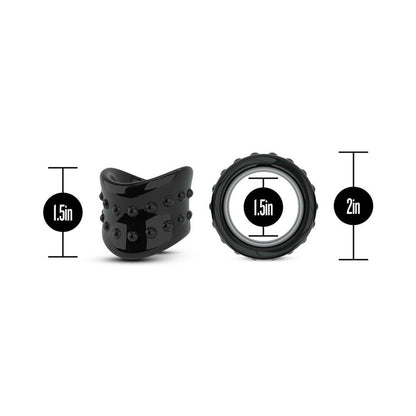 BLUSH - STAY HARD BEEF BALL STRETCHER X LONG 1.5 IN. BLACK