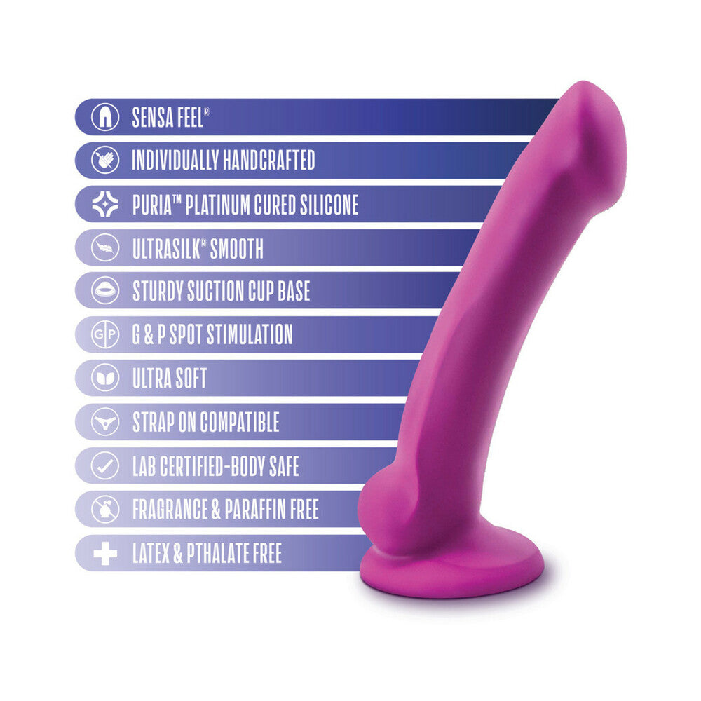 BLUSH - AVANT D9 ERGO MINI 7 IN. DUAL DENSITY SILICONE DILDO VIOLET