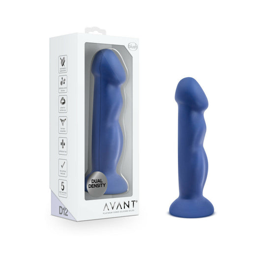 BLUSH - AVANT D12 SUKO 8 IN. DUAL DENSITY SILICONE DILDO INDIGO