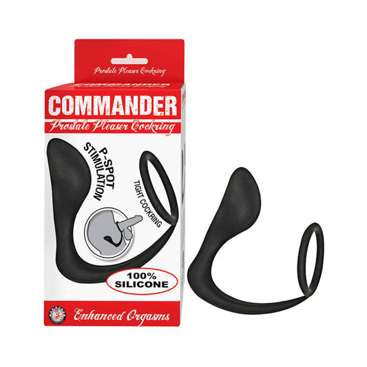 NASSTOYS - COMMANDER PROSTATE PLEASER COCKRING BLACK