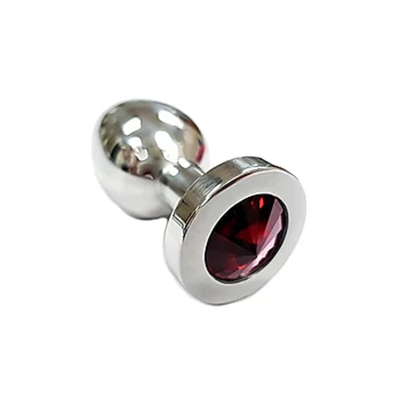 ROUGE GARMENTS - STAINLESS SMOOTH MEDIUM BUTT PLUG CRYSTAL