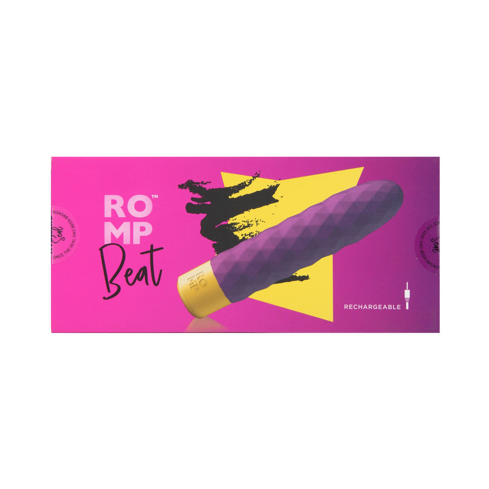 ROMP BEAT RECHARGEABLE SILICONE BULLET VIBRATOR LIGHT PURPLE