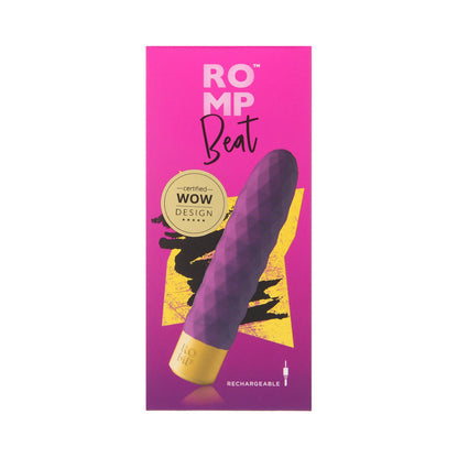 ROMP BEAT RECHARGEABLE SILICONE BULLET VIBRATOR LIGHT PURPLE