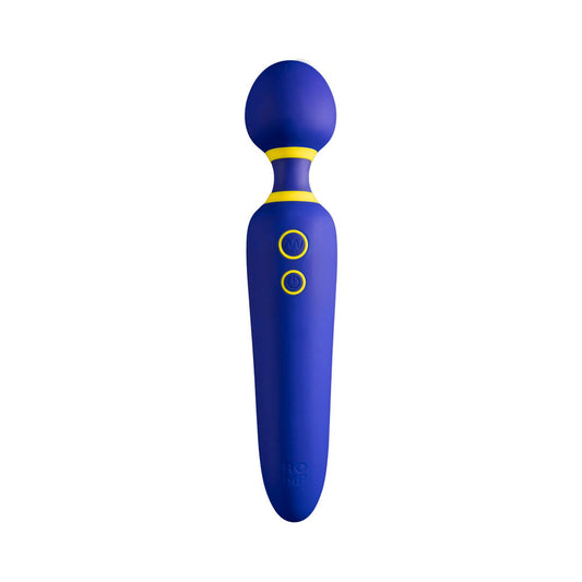 ROMP FLIP RECHARGEABLE SILICONE WAND MASSAGER BLUE