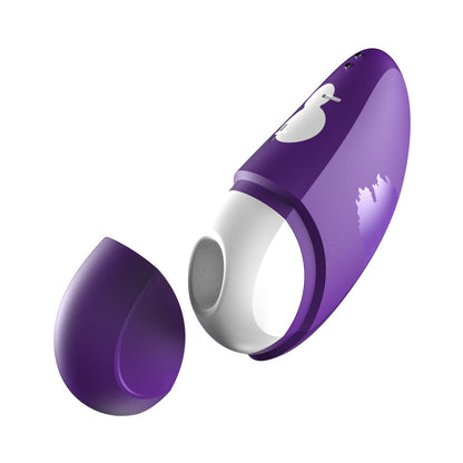 ROMP FREE RECHARGEABLE SILICONE PLEASURE AIR CLITORAL VIBRATOR PURPLE