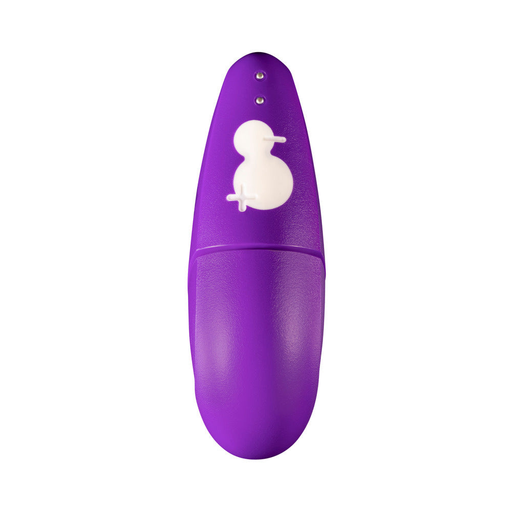 ROMP FREE RECHARGEABLE SILICONE PLEASURE AIR CLITORAL VIBRATOR PURPLE