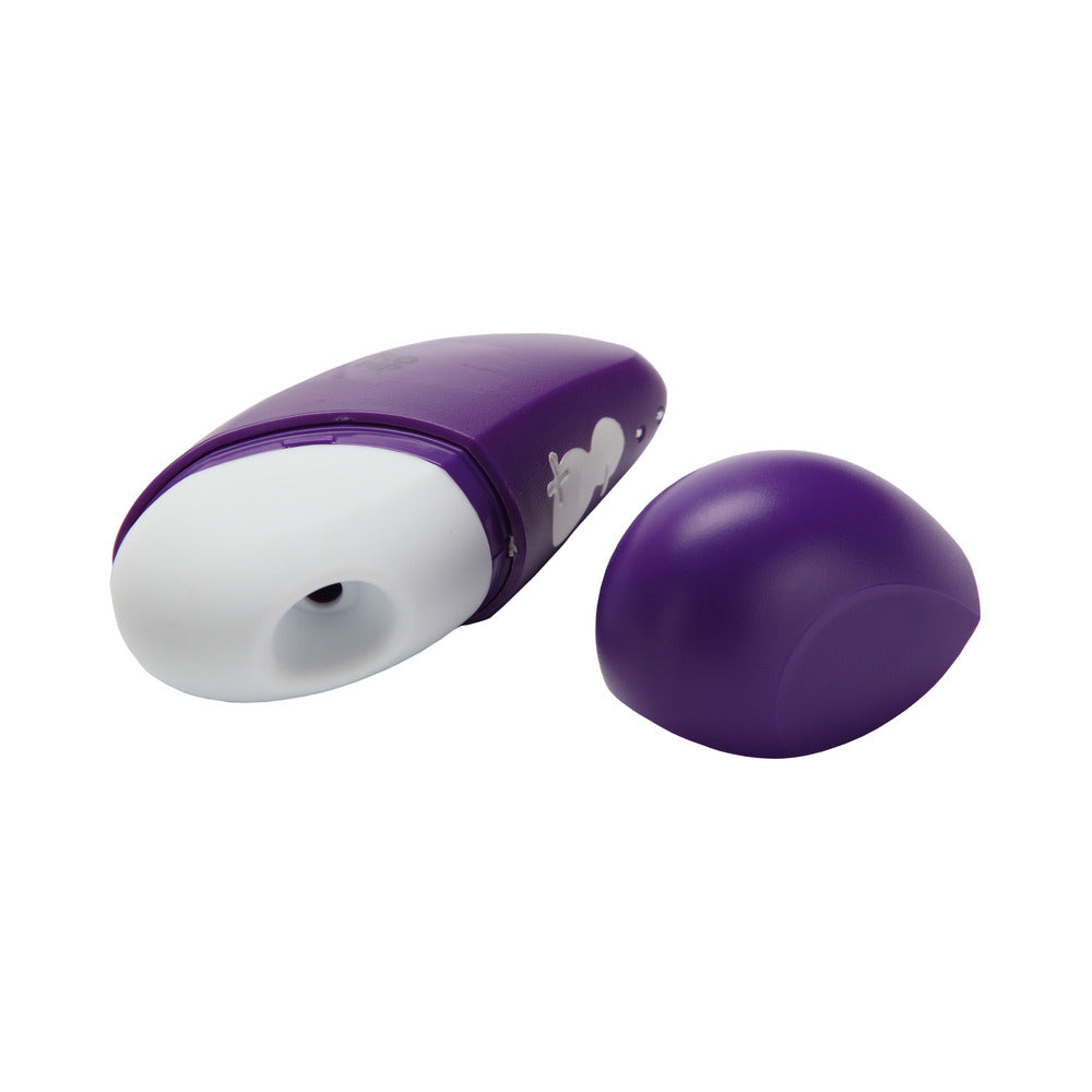ROMP FREE RECHARGEABLE SILICONE PLEASURE AIR CLITORAL VIBRATOR PURPLE