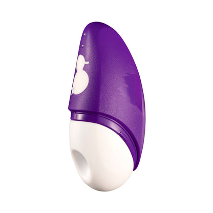 ROMP FREE RECHARGEABLE SILICONE PLEASURE AIR CLITORAL VIBRATOR PURPLE