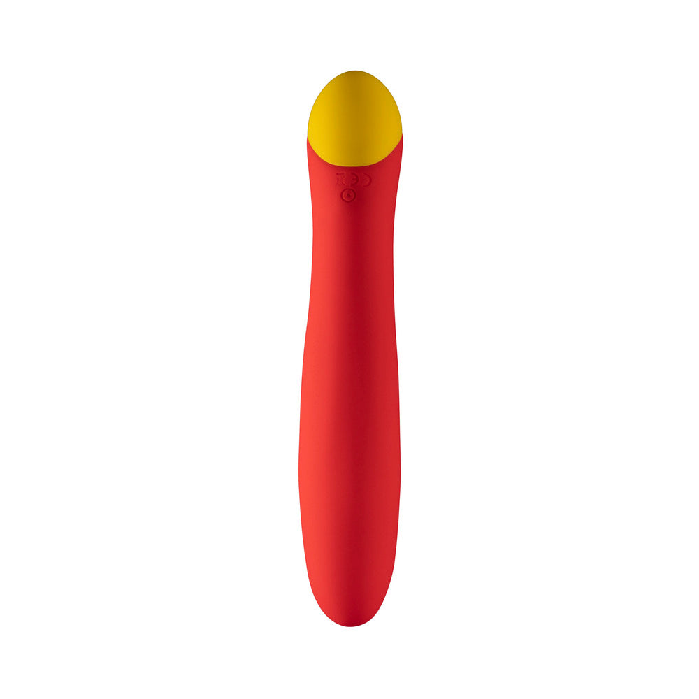 ROMP HYPE RECHARGEABLE SILICONE G-SPOT VIBRATOR RED