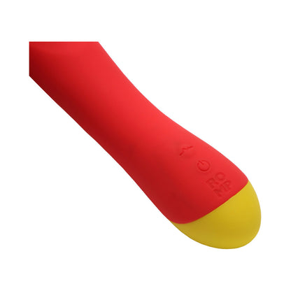ROMP - HYPE RECHARGEABLE SILICONE G-SPOT VIBRATOR RED