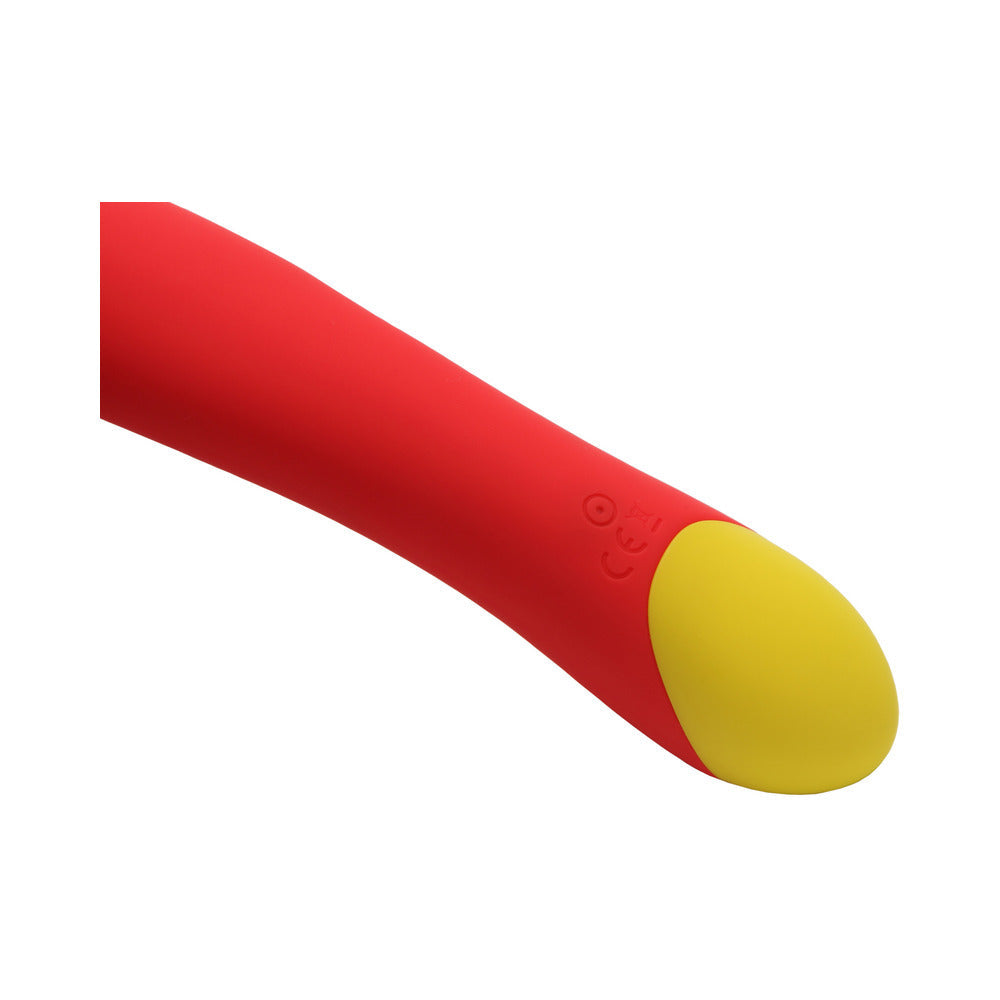 ROMP HYPE RECHARGEABLE SILICONE G-SPOT VIBRATOR RED