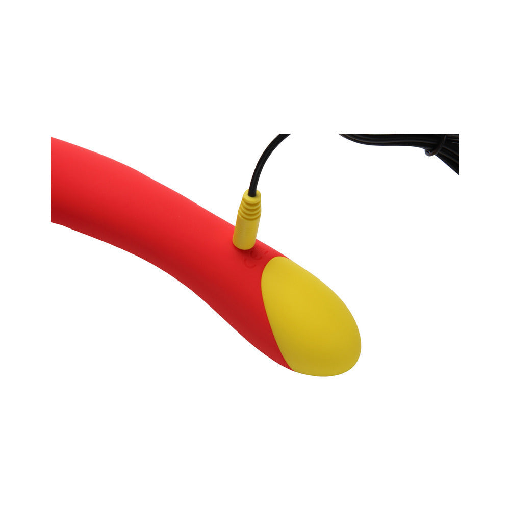 ROMP HYPE RECHARGEABLE SILICONE G-SPOT VIBRATOR RED