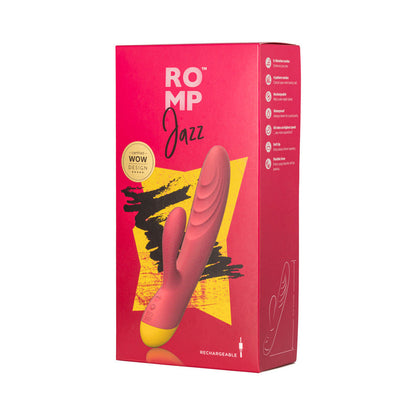 ROMP - JAZZ RECHARGEABLE SILICONE RABBIT VIBRATOR BERRY
