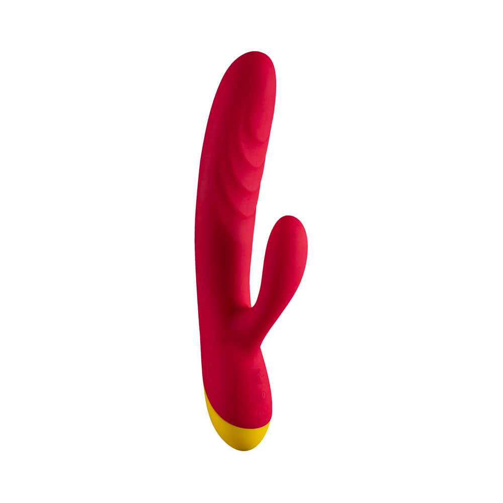 ROMP JAZZ RECHARGEABLE SILICONE RABBIT VIBRATOR BERRY