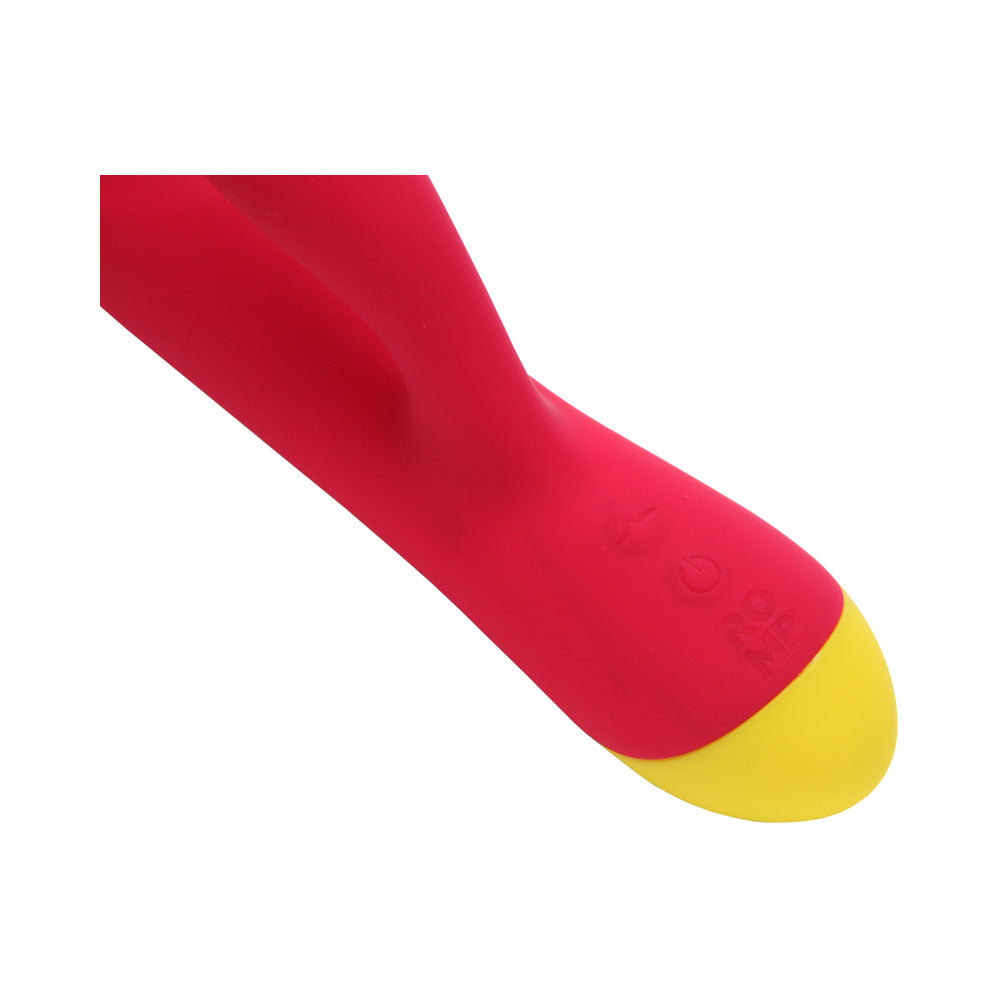 ROMP - JAZZ RECHARGEABLE SILICONE RABBIT VIBRATOR BERRY