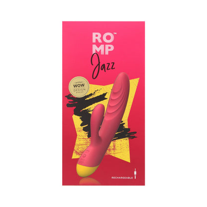 ROMP - JAZZ RECHARGEABLE SILICONE RABBIT VIBRATOR BERRY