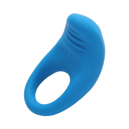 ROMP JUKE RECHARGEABLE SILICONE VIBRATING PENIS RING LIGHT BLUE