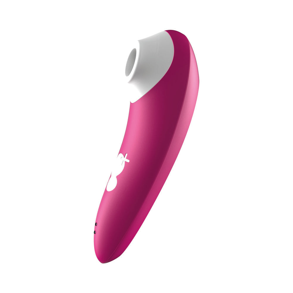 ROMP SHINE RECHARGEABLE SILICONE PLEASURE AIR CLITORAL VIBRATOR PINK