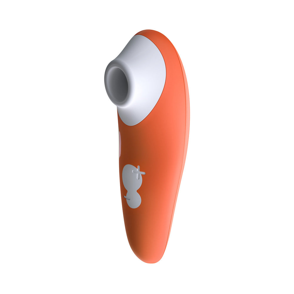 ROMP SWITCH SILICONE PLEASURE AIR CLITORAL VIBRATOR ORANGE