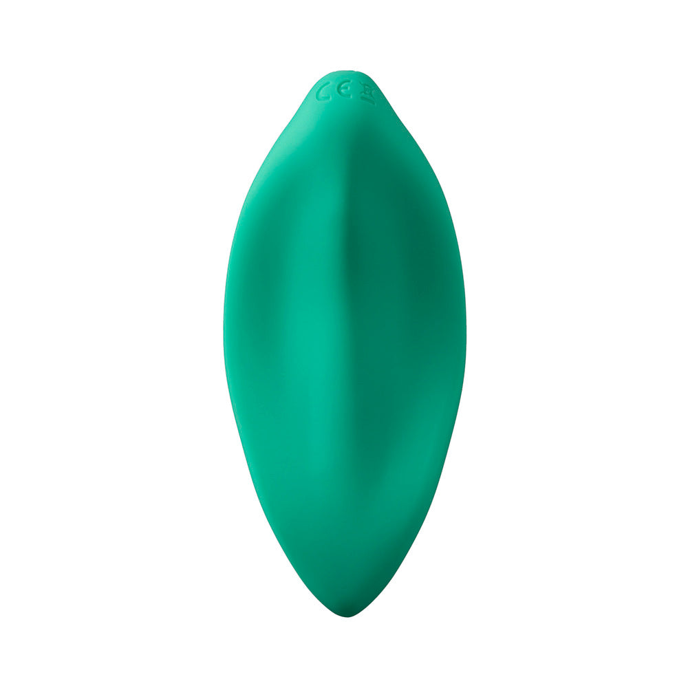 ROMP WAVE RECHARGEABLE SILICONE LAY-ON VIBRATOR MINT
