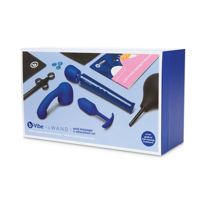 B-VIBE ANAL MASSAGE & EDUCATION SET BLUE