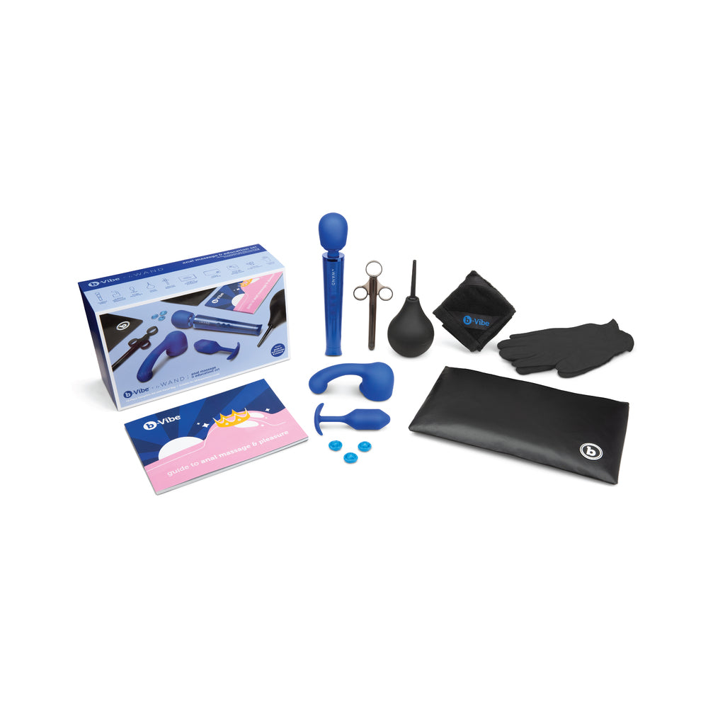 B-VIBE ANAL MASSAGE & EDUCATION SET BLUE