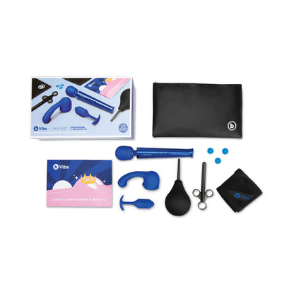 B-VIBE - ANAL MASSAGE & EDUCATION SET BLUE
